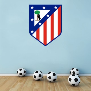 Vinilos decorativos fútbol escudo atlético de madrid