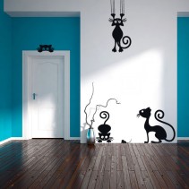Vinilos decorativos gatos