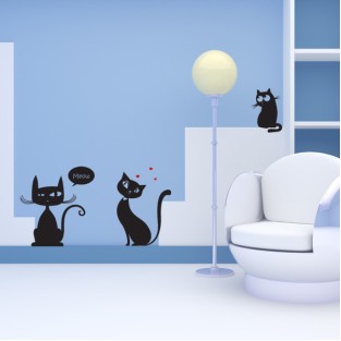 Vinilos decorativos gatos meow Vinilos decorativos gatos meow