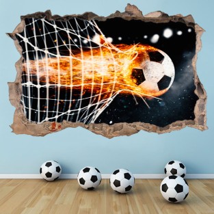 Vinilos decorativos gol fútbol 3d