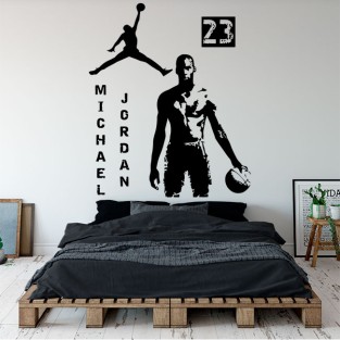 Vinilos decorativos jugador baloncesto michael jordan