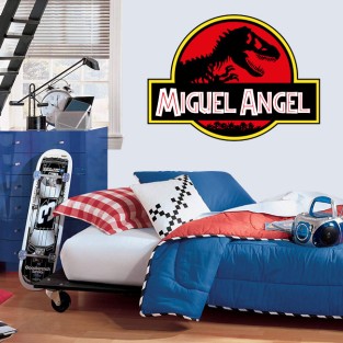 Vinilos decorativos jurassic park nombre personalizado Vinilos decorativos jurassic park nombre personalizado