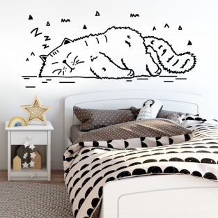 Vinilos decorativos la siesta del gato