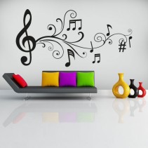 Vinilos decorativos notas musicales