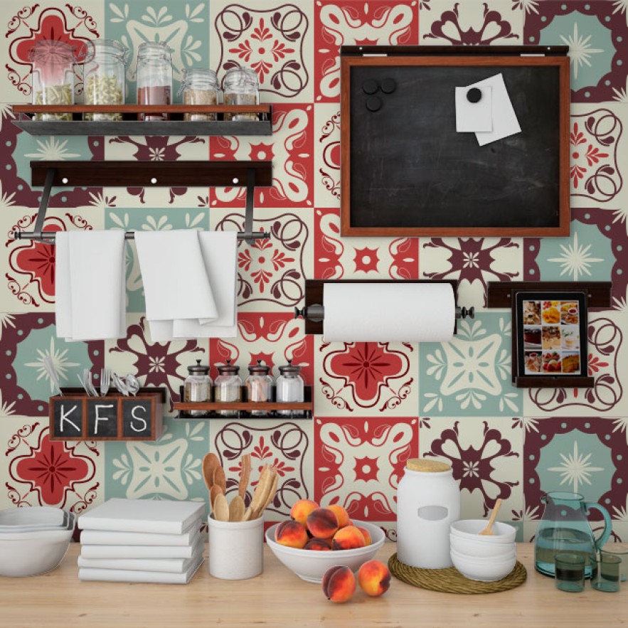 Vinilos decorativos para azulejos clásicos (24 unidades)