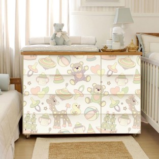 Vinilos decorativos de bebé para cómodas y muebles