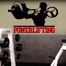 Vinilos decorativos para gimnasios powerlifting