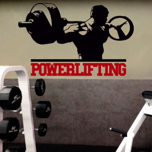 Vinilos decorativos para gimnasios powerlifting