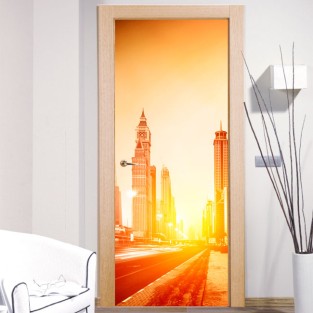 Vinilos para puertas ciudad de dubai Vinilos para puertas ciudad de dubai