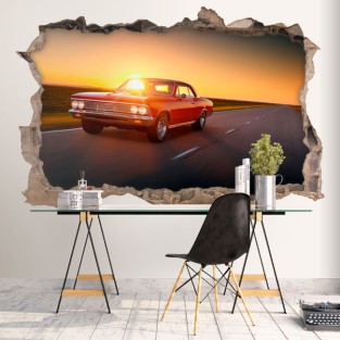 Vinilos 3d paredes auto vintage Vinilos 3d paredes auto vintage
