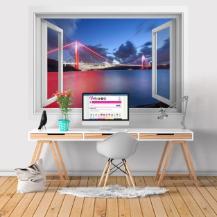 Vinilos ventanas 3d puente yavuz sultan selim Vinilos ventanas 3d puente yavuz sultan selim