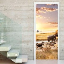 Vinilos para puertas animales safari