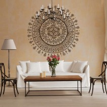 Vinilos decorativos rosetón hindú