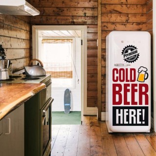 Vinilos decorativos electrodomésticos stickers cold beer here