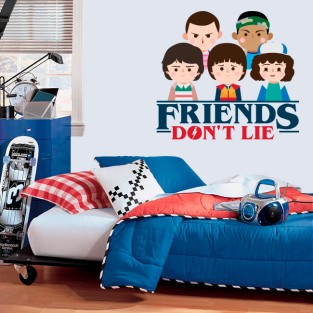 Vinilos decorativos stranger things friends don't lie Vinilos decorativos stranger things friends don't lie