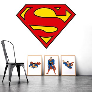 Vinilos decorativos superman logo