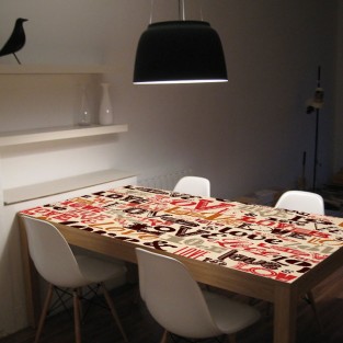 Vinilos para decorar mesas texto love Vinilos para decorar mesas texto love