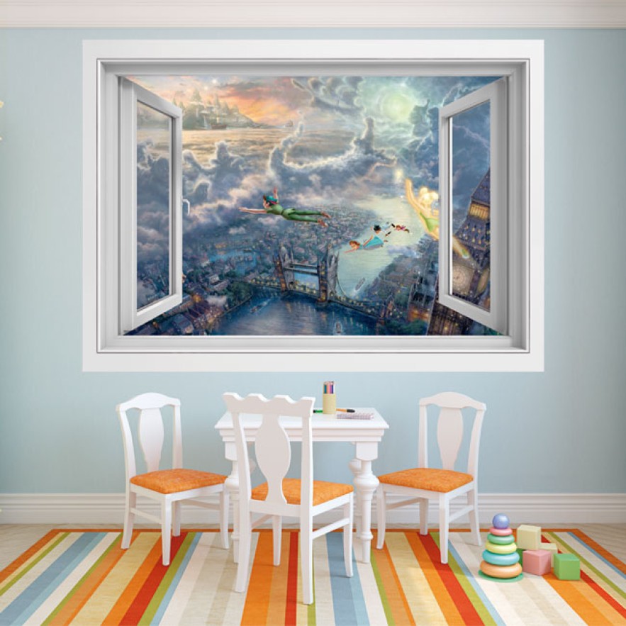 Vinilos ventana 3d peter pan