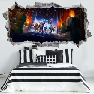 Vinilos decorativos y pegatinas 3d videojuego minecraft Vinilos decorativos y pegatinas 3d videojuego minecraft