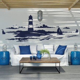 Vinilos decorativos y pegatinas faro en el mar Vinilos decorativos y pegatinas faro en el mar