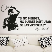 Vinilos decorativos y pegatinas frase rafa nadal