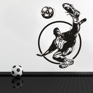 Vinilos decorativos y pegatinas fútbol jugador