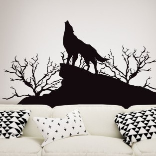 Vinilos decorativos y pegatinas lobo en la naturaleza Vinilos decorativos y pegatinas lobo en la naturaleza