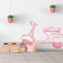 Vinilos decorativos y pegatinas moto vespa