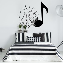 Vinilos decorativos y pegatinas notas de música