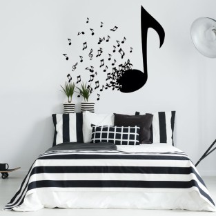Vinilos decorativos y pegatinas notas de música