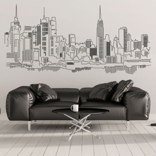 Vinilos decorativos y pegatinas skyline new york Vinilos decorativos y pegatinas skyline new york