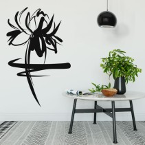 Vinilos decorativos y pegatinas trazo floral