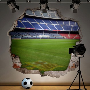 Vinilos estadio de fútbol camp nou barcelona 3d