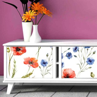 Vinilos flores para armarios y muebles Vinilos flores para armarios y muebles
