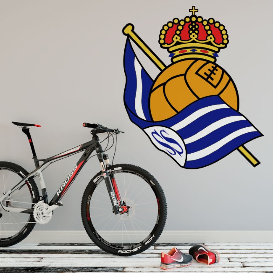 Vinilos fútbol real sociedad escudo