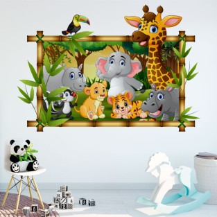 Vinilos habitaciones infantiles animales del zoo Vinilos habitaciones infantiles animales del zoo