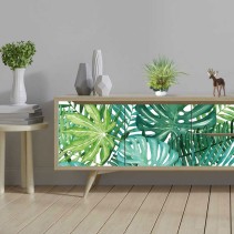 Vinilos para decorar cómodas o cajoneras de hojas