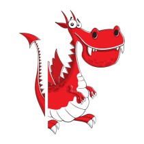 Vinilos decorativos infantiles para puertas dragón