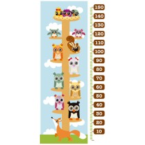Vinilos infantiles medidor animales (medida: 73 x 160 cm)