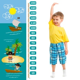 Vinilos decorativos infantiles medidores de piratas (medida: 73 x 160 cm) Vinilos decorativos infantiles medidores de piratas (medida: 73 x 160 cm)