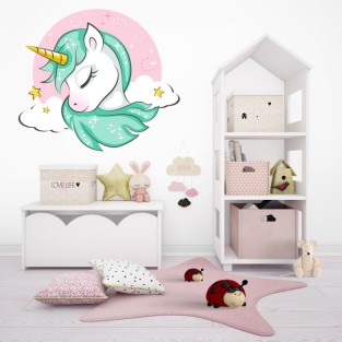 Vinilos infantiles o juveniles unicornio