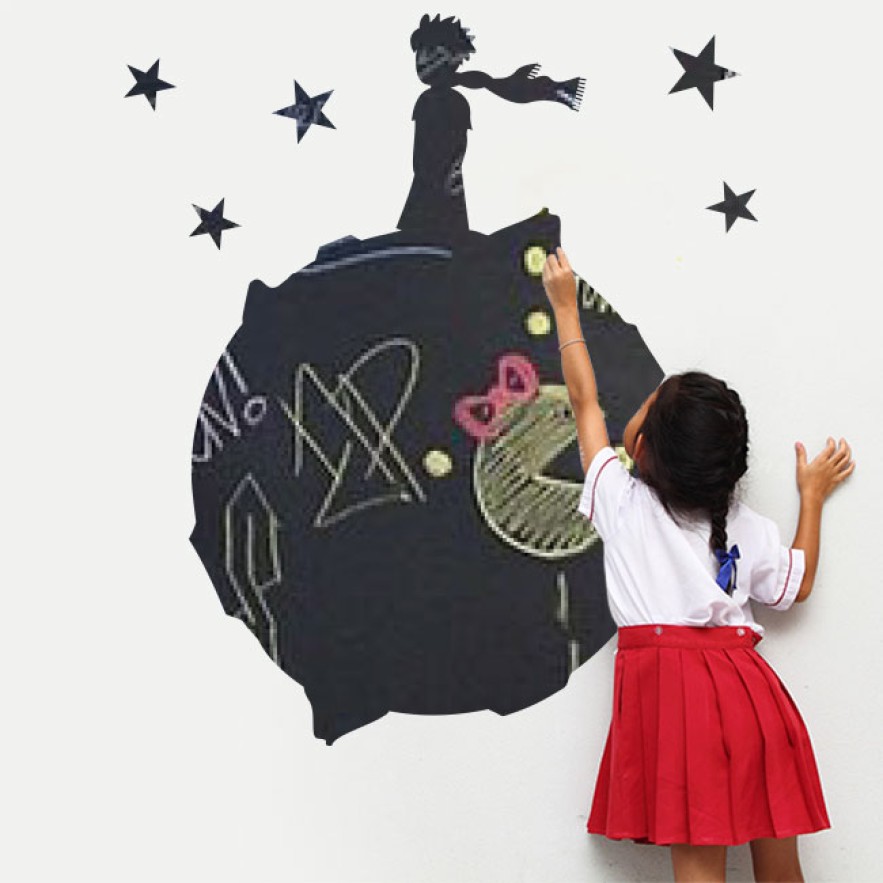 Vinilos decorativos pizarra negra el principito