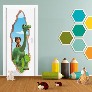 Vinilos puertas 3d disney el viaje de arlo Vinilos puertas 3d disney el viaje de arlo