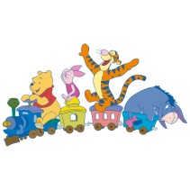 Vinilos infantiles tren winnie the pooh