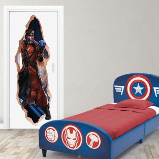 Vinilos marvel puertas 3d star lord