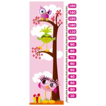 Vinilos medidores infantiles días rosas (medida: 73 x 160 cm)