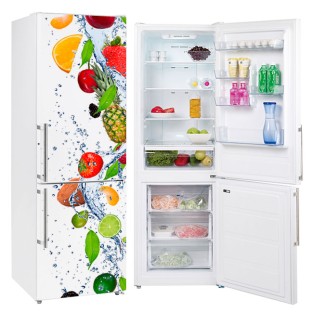 Vinilos electrodomésticos neveras frutas en el agua