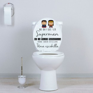 Vinilos decorativos para aseos y baños superhéroes