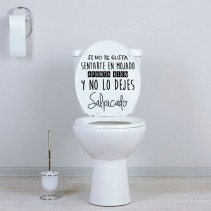 Vinilos decorativos apunta bien para baños