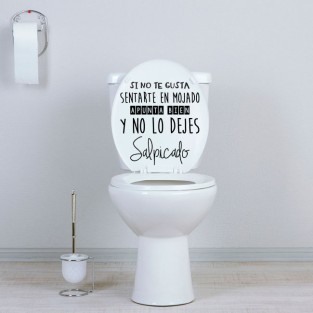 Vinilos decorativos apunta bien para baños